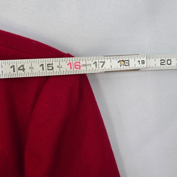 Sag Harbor Wool Blazer Velvet Collar Red Career Jacket Woman Size 8 Career‎ Wear - Picture 5 of 10